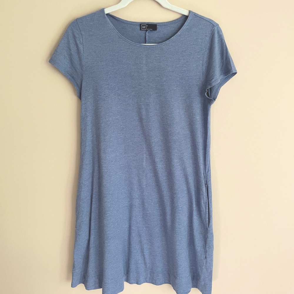 GAP Heather Blue Casual Dress Small